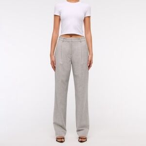 A&F Quinn Tailored Straight Pant- Curve Love 26L